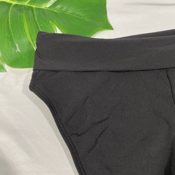 NEW Robin Piccone Kate‎ High Waist Bikini Bottoms in Black [SZ Small ] - Picture 8 of 12